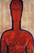 Amedeo Modigliani Large red Bust Spain oil painting artist